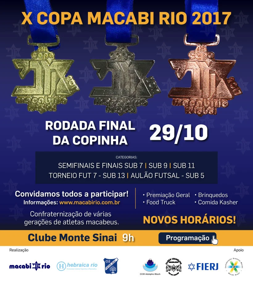 RODADA FINAL – X COPA MACABI RIO 2017