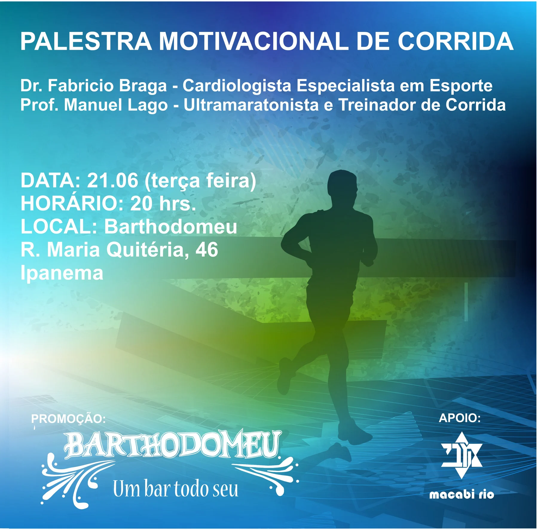 PALESTRA MOTIVACIONAL DE CORRIDA
